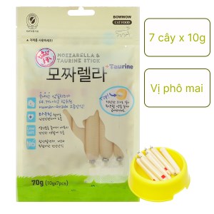 Bánh thưởng cho mèo Meowow phô mai và taurine gói 7 cây x 10g