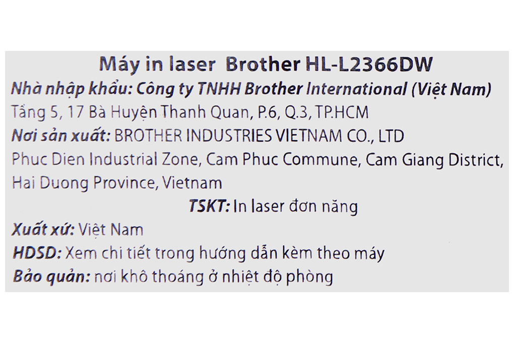 Brother TN-2385 (dành cho Brother DCP-L2520D/HL-L2366DW/HL-L2321D/HL-L2361DN/MFC-L2701DW)