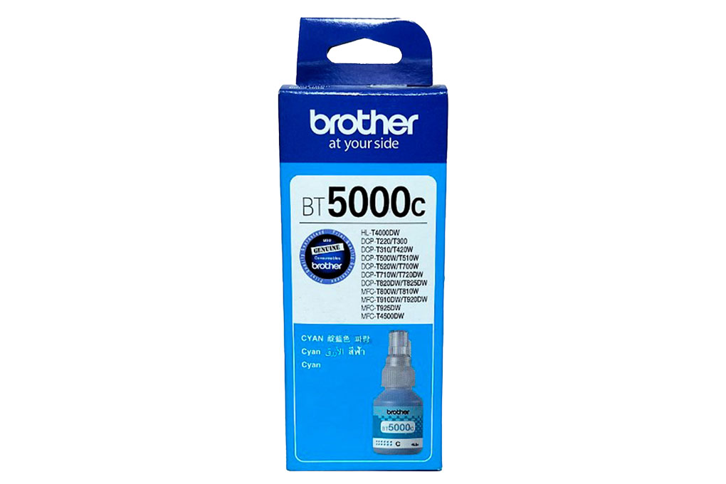 Mực in phun Brother BT5000C Xanh Dương (dành cho Brother T310/T520W/T720DW/T220/T510W/T710W/...) Màu Xanh Dương