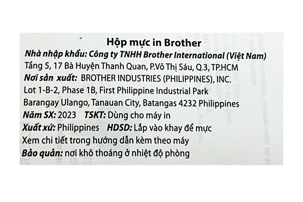 Mực in phun Brother BT5000C Xanh Dương (dành cho Brother T310/T520W/T720DW/T220/T510W/T710W/...) Màu Xanh Dương