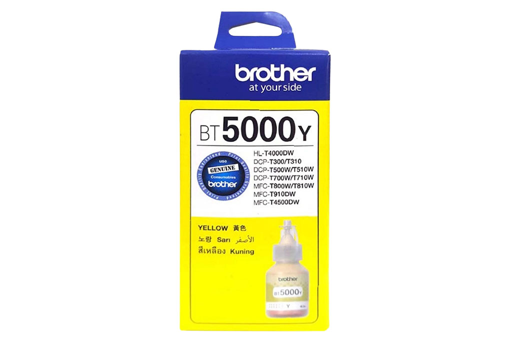 Mực in phun Brother BT5000Y Vàng/(dành cho Brother T310/T520W/T720DW/T220/T510W/T710W/...) Màu Vàng