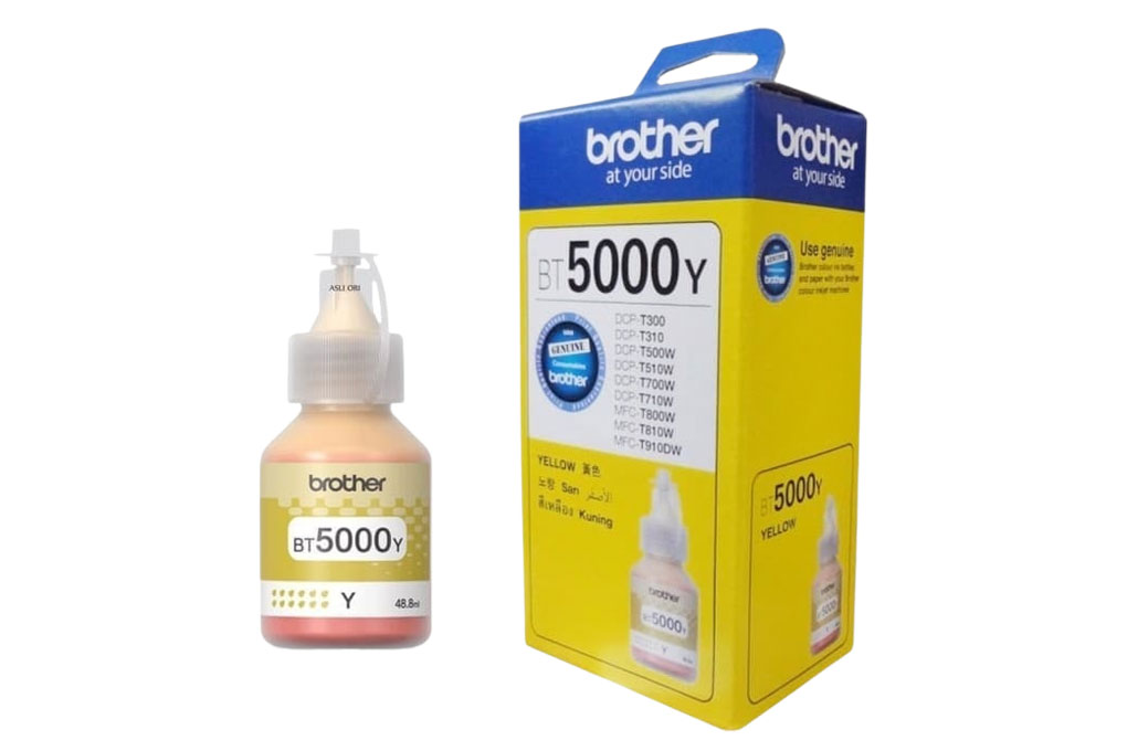Mực in phun Brother BT5000Y Vàng/(dành cho Brother T310/T520W/T720DW/T220/T510W/T710W/...) Màu Vàng