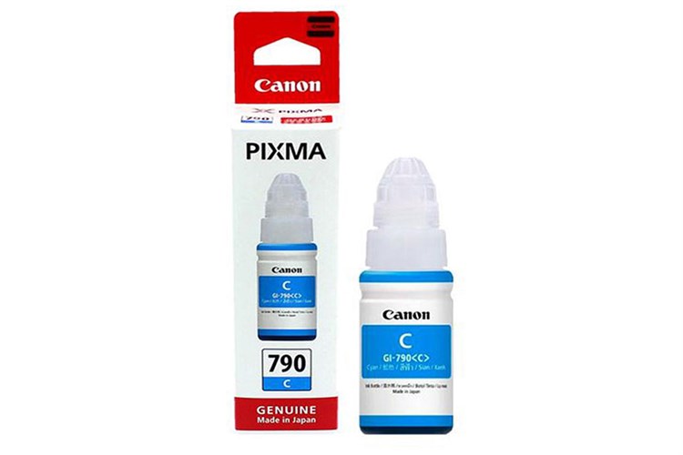 Hộp mực in phun màu Canon GI-790 Xanh dương (dành cho Canon dòng G Series) Màu Xanh Dương