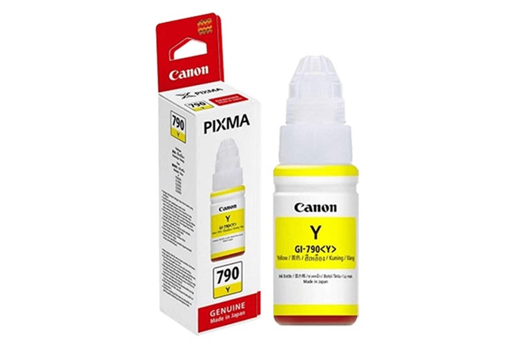 Hộp mực in phun màu Canon GI-790 Vàng (dành cho Canon dòng G Series) Màu Vàng