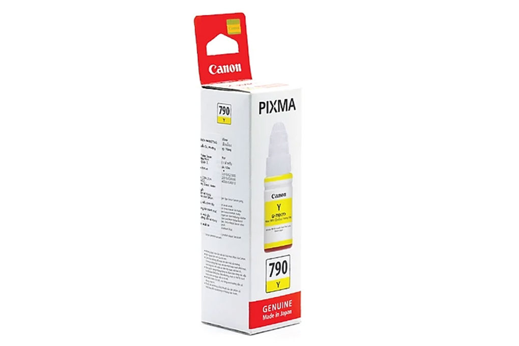 Hộp mực in phun màu Canon GI-790 Vàng (dành cho Canon dòng G Series) Màu Vàng