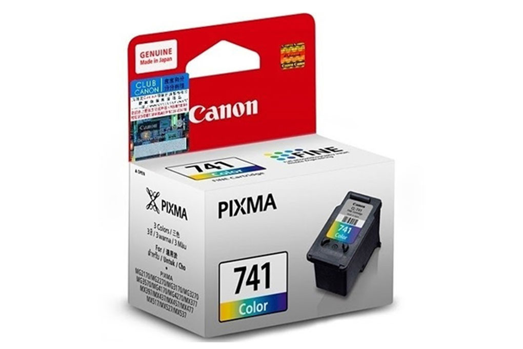 Hộp mực in phun màu Canon CL-741 Xanh, đỏ, vàng (dành cho GM2070) Màu Đen