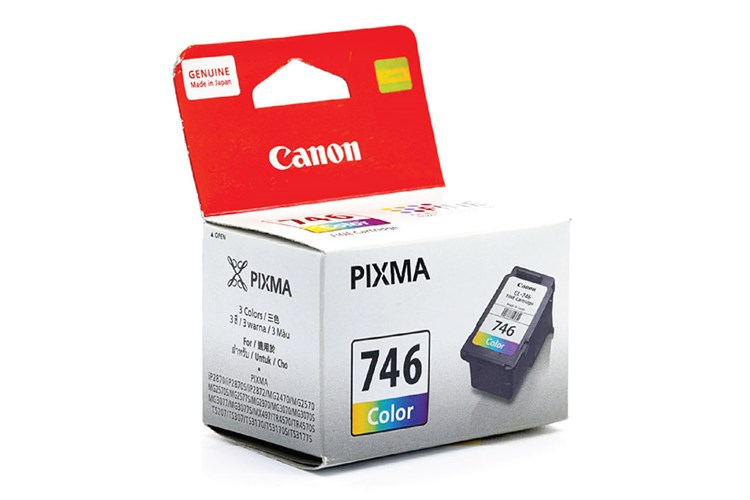 Hộp mực in phun màu Canon CL-746 Xanh, Đỏ, Vàng (dòng TR4570s)
