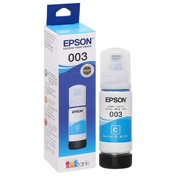 Mực in phun Epson C13T00V200 003 Dye (C) Xanh ( dành cho Epson L1210/L1250/L3210/L3250/L5290)