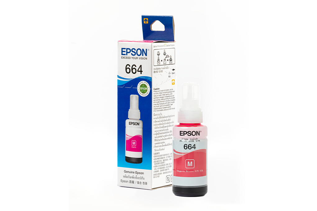Mực in phun Epson C13T664300 664 Hồng (dành cho Epson L121/L1300) - Cập ...