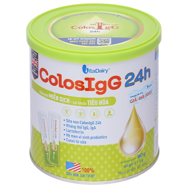 Sữa Non Colosigg 24h 90g Hộp 60 Gói