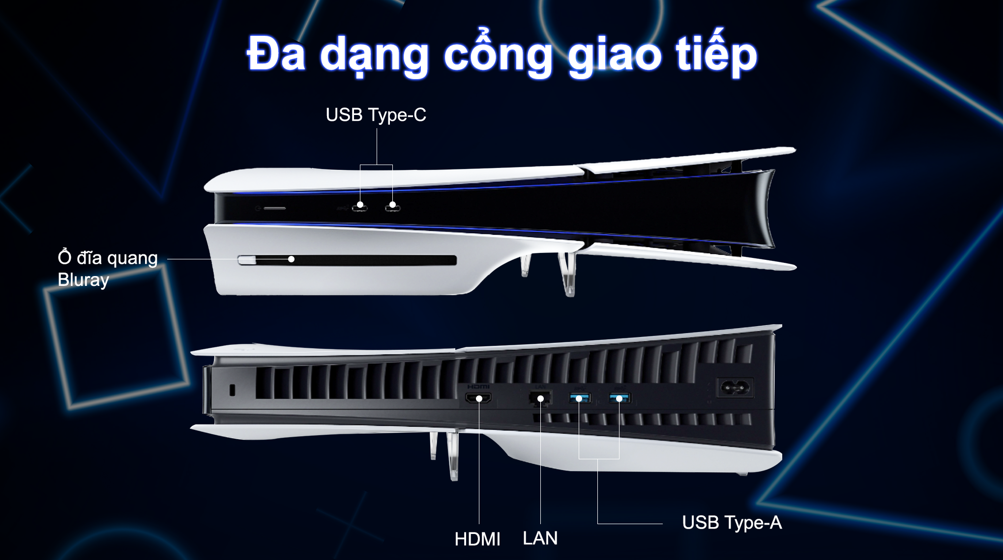 Máy chơi game Sony PlayStation 5 Slim ASIA-00479 2 tay cầm