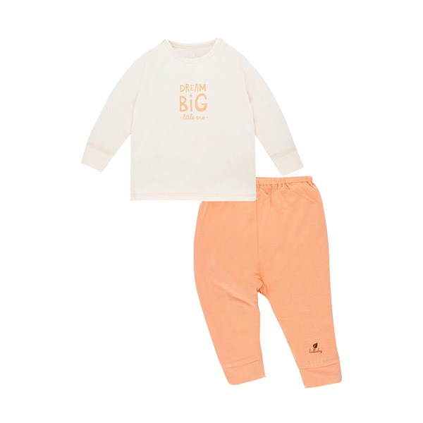 Bộ tay dài bé gái Lullaby NH686P màu hồng 3