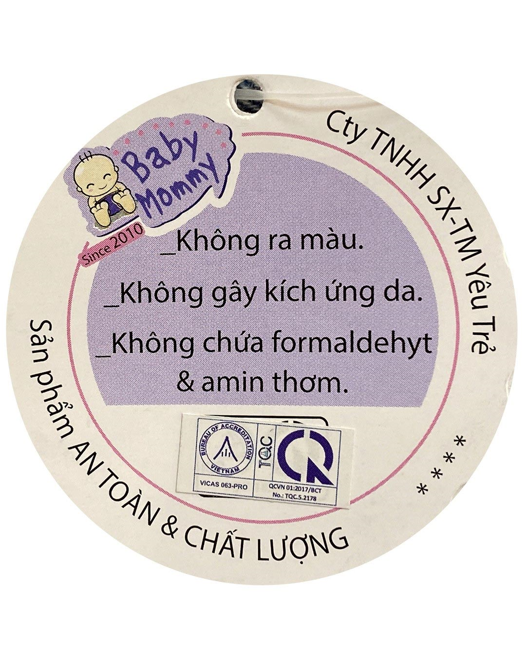 Bộ tay dài bé gái BabyMommy màu trắng - hồng 6