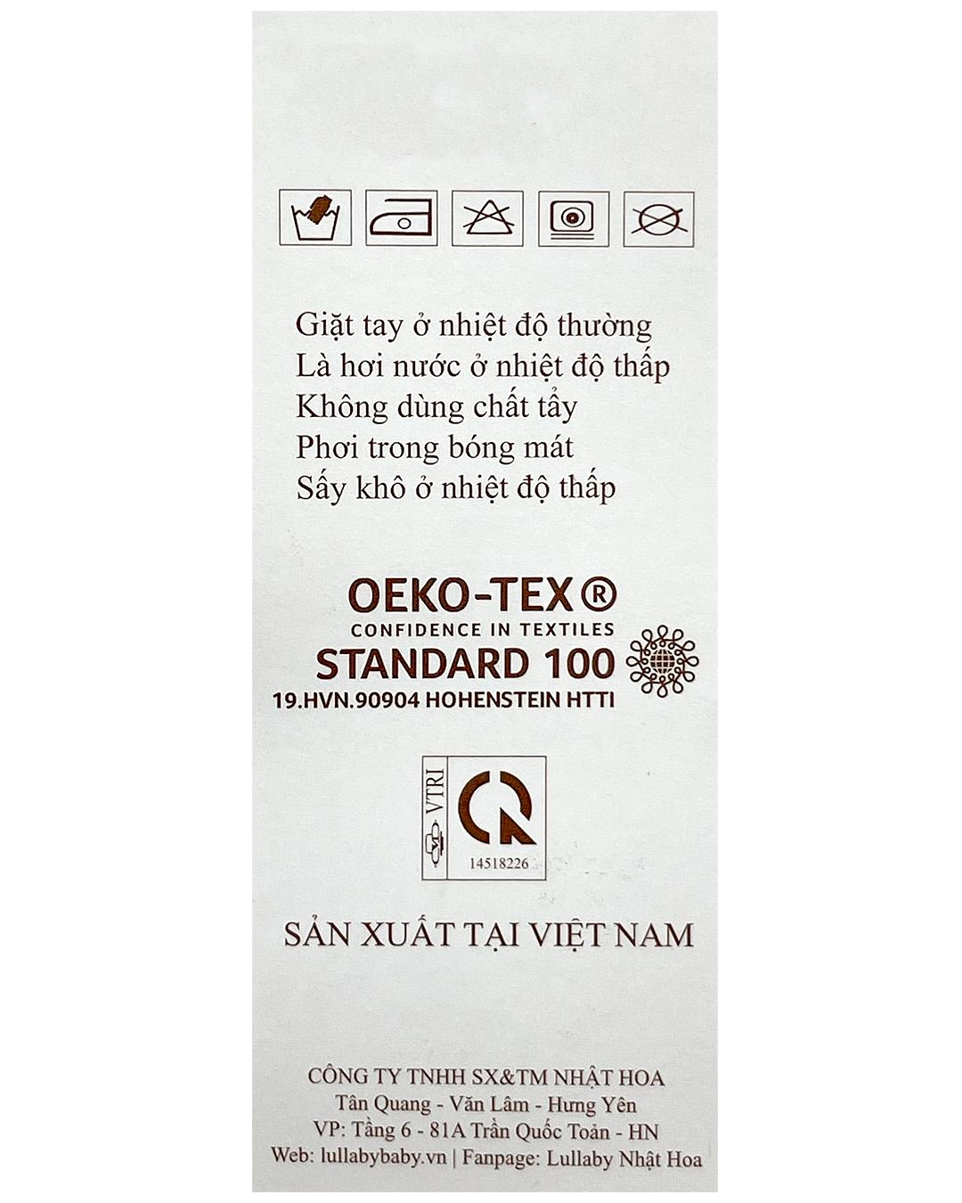 Romper bé gái Lullaby NH113V màu hồng nhạt 5