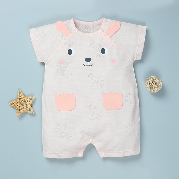 Bodysuit Bé Gái Pony Kids In Gấu Màu Hồng