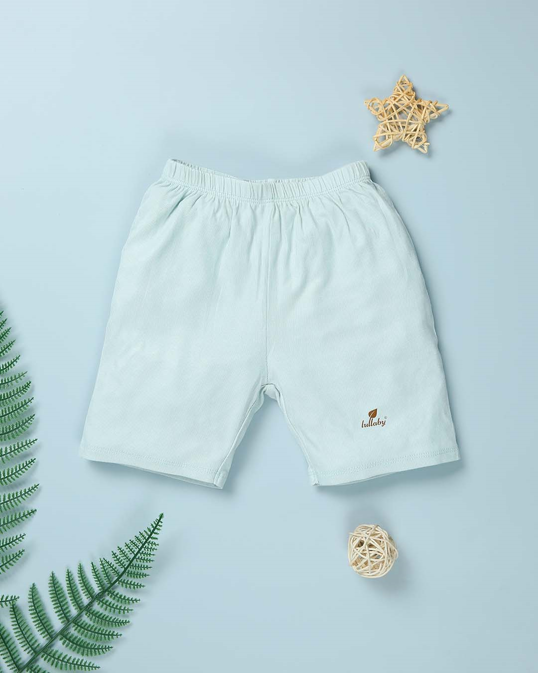 Bộ tay ngắn bé trai Lullaby NH215V màu trắng - xanh 8