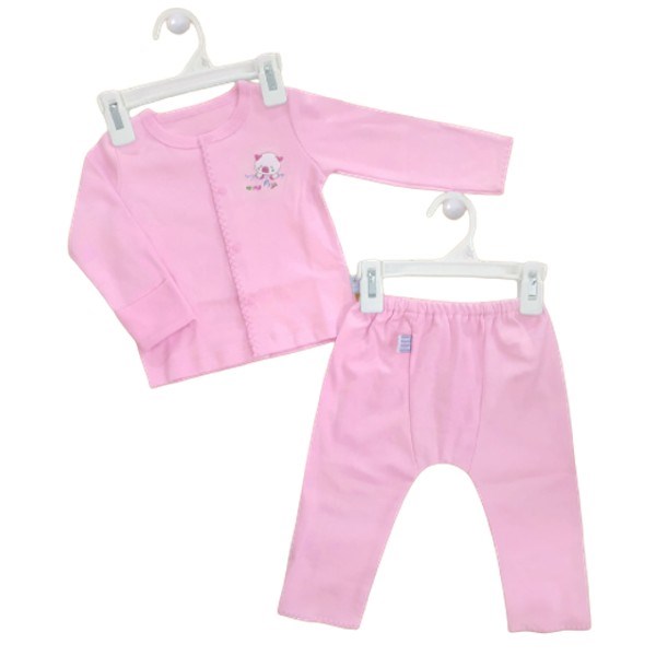 Bộ tay dài bé trai BabyMommy Interlok màu ngẫu nhiên - AVAKids.com