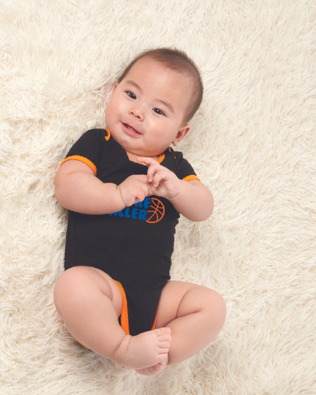 Bodysuit bé trai Lullaby HNB301M màu cam 7