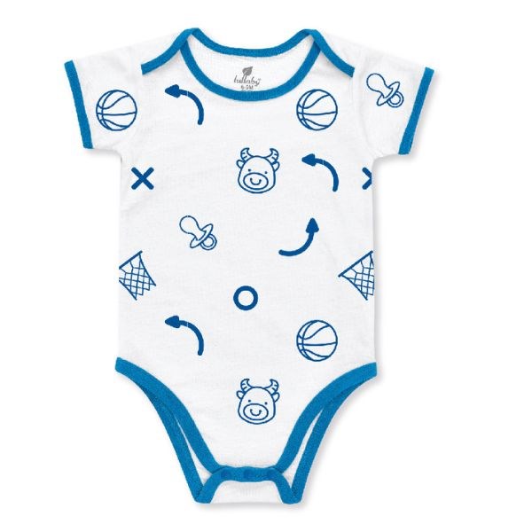 Bodysuit Bé Trai Lullaby Hnb301M Màu Trắng - Xanh Dương