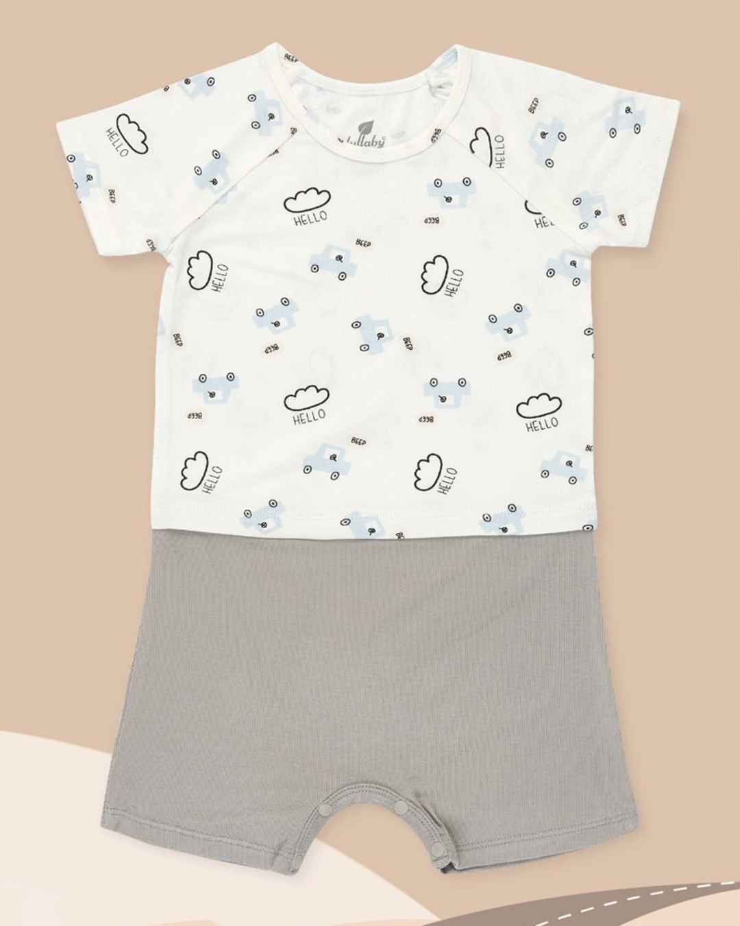 Romper bé trai Lullaby NH113V màu xanh nhạt 8
