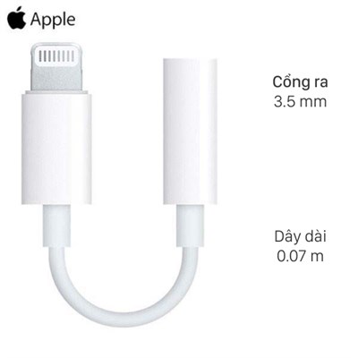 Cáp chuyển đổi Lightning sang 3.5mm Apple MMX62