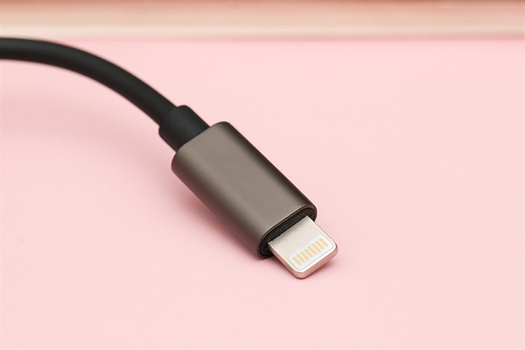 Cáp chuyển đổi 2 cổng lightning sang 3.5mm Xmobile TS-E123 Xám Màu Xám