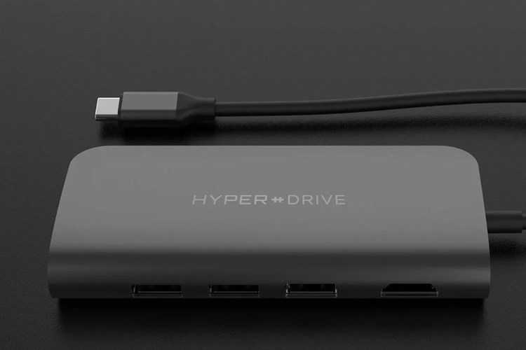 Adapter chuyển đổi Type C 9 in 1 HyperDrive HD30F Màu Xám