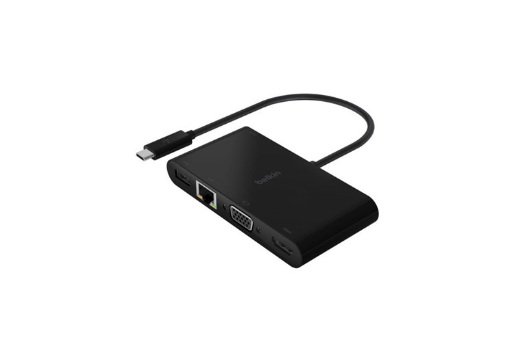 Adapter chuyển đổi Type C 5 in 1 Belkin AVC004 Màu Đen