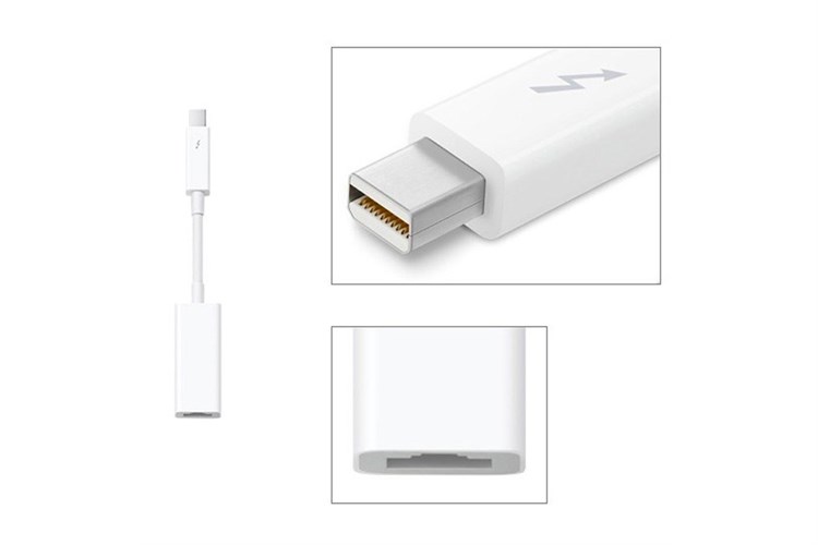 Cáp chuyển đổi Thunderbolt sang Gigabit Ethernet Apple MD463 Màu Trắng
