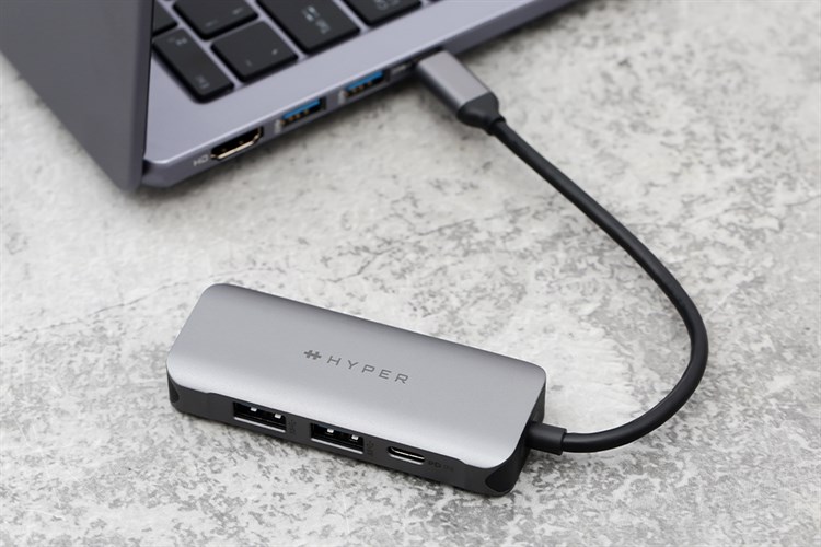 Adapter chuyển đổi USB Type C 4 in 1 HyperDrive HD41