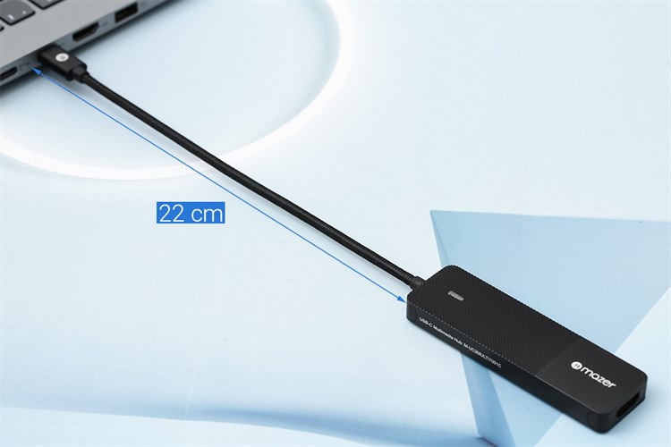 Adapter chuyển đổi USB C 5 in 1 Mazer UC2MULTI7001C Màu Đen