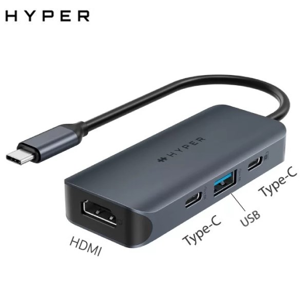 Adapter Chuyển Đổi Type C 4 In 1 Hyperdrive Next Hd4001
