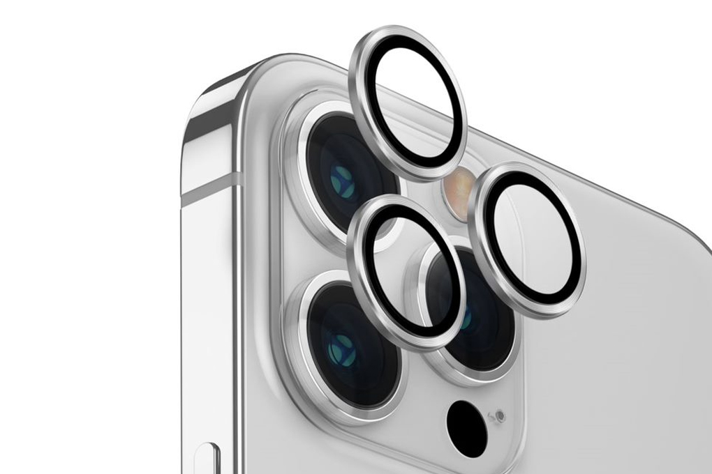 Miếng dán camera iPhone 15 Pro Max OPTIX ALUMINIUM UNIQ