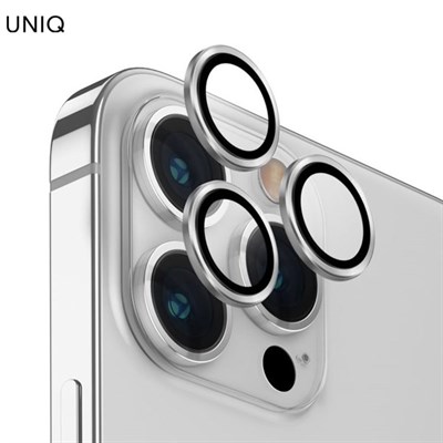 Miếng dán camera iPhone 15 Pro Max OPTIX ALUMINIUM UNIQ