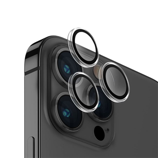 Miếng dán camera iPhone 15 Pro Max OPTIX ALUMINIUM UNIQ