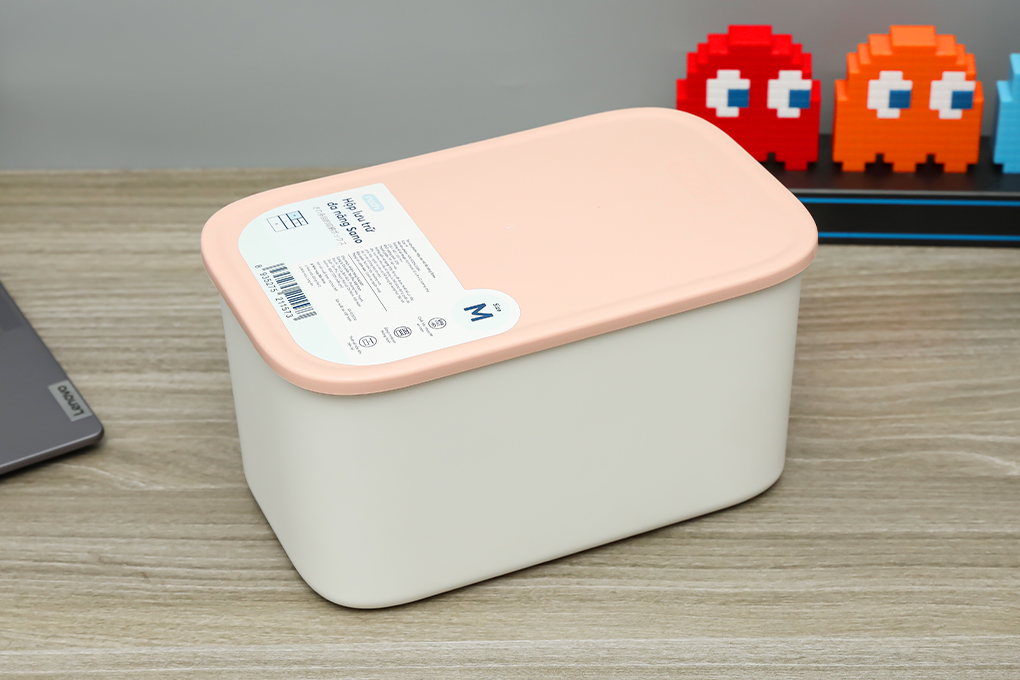 Hộp nhựa đựng đồ đa năng Inochi Sano HIN.HODN.S00M size M Màu Hồng nhạt