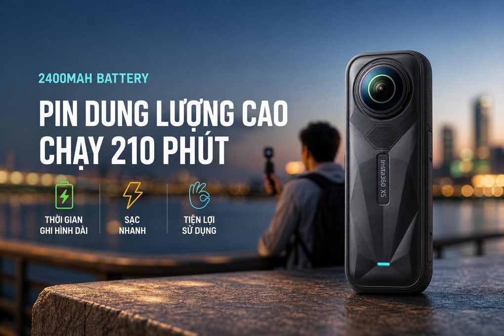 Camera hành trình Insta360 X5 Essentials Bundle
