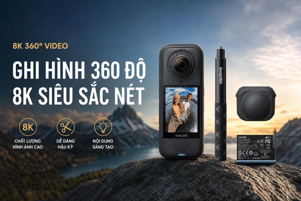 Camera hành trình Insta360 X4 Air Starter Bundle