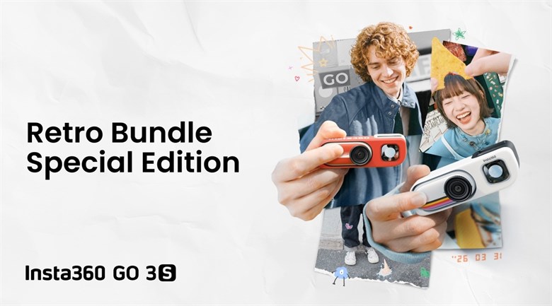 Camera hành trình Insta360 GO 3S Retro Bundle (Special Edition)_Canvas White128G