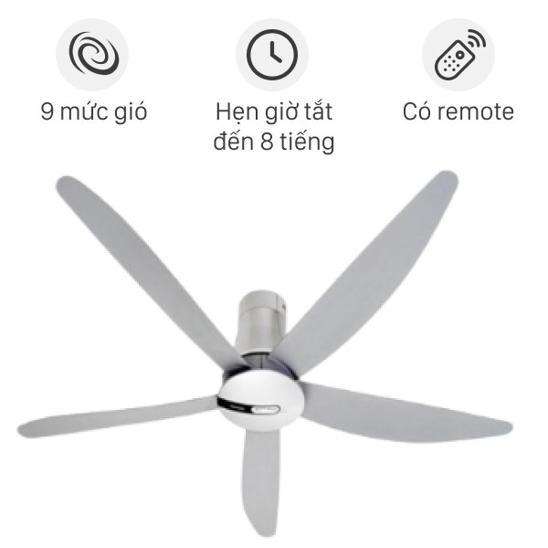 Quạt trần Panasonic 5 cánh F-60TAN 37W