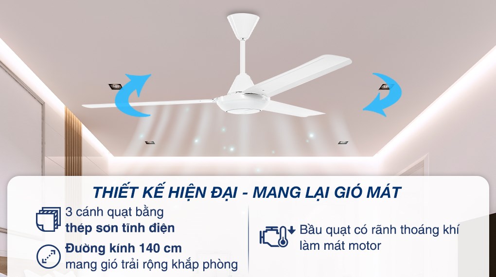 Quạt trần AC 3 cánh ACF01A563 70W