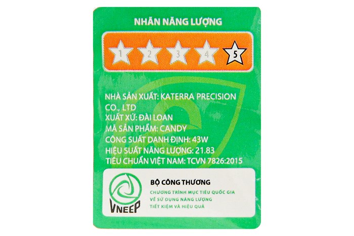 Quạt trần Mr.Vu 5 cánh Candy (WH-MP) 43W Màu Nâu nhạt