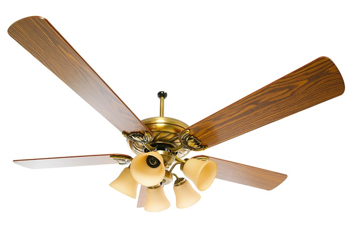 Quạt trần Mr.Vu 5 cánh Lotus 100W Màu Nâu