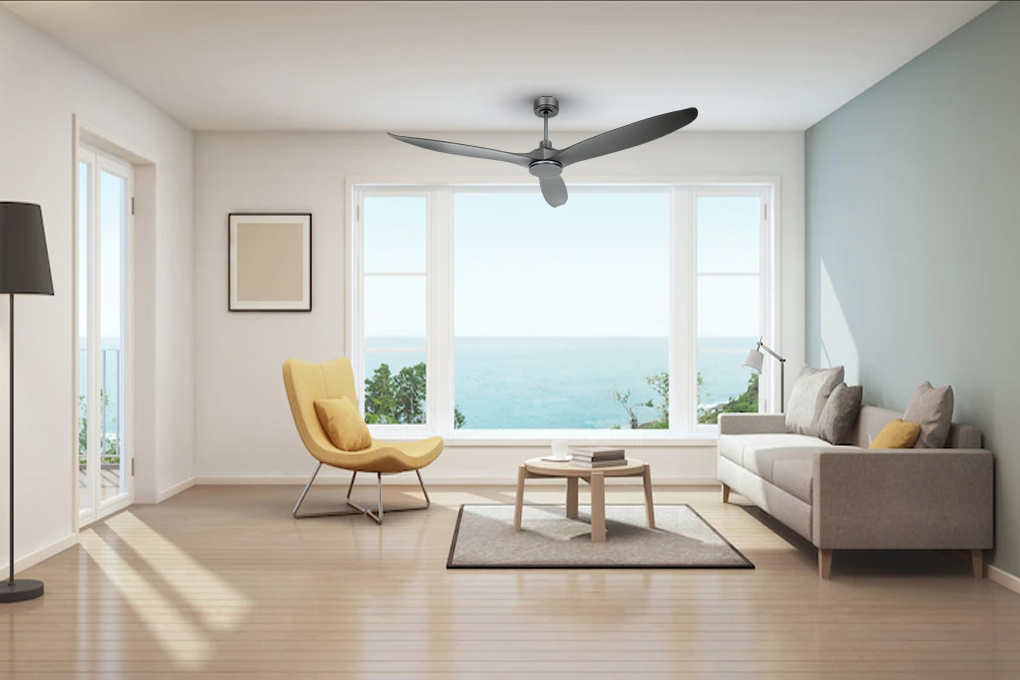 Quạt trần Benny 3 cánh BDC60RM 33W Đen Màu Đen