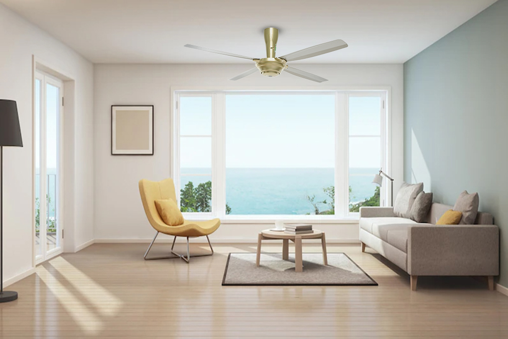 Quạt trần KDK 4 cánh M56PR(GD) 59W Màu Vàng