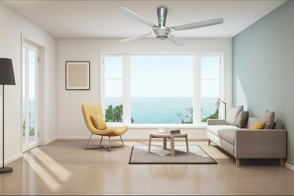 Quạt trần KDK 4 cánh M56PR(SIL) 59W Màu Bạc