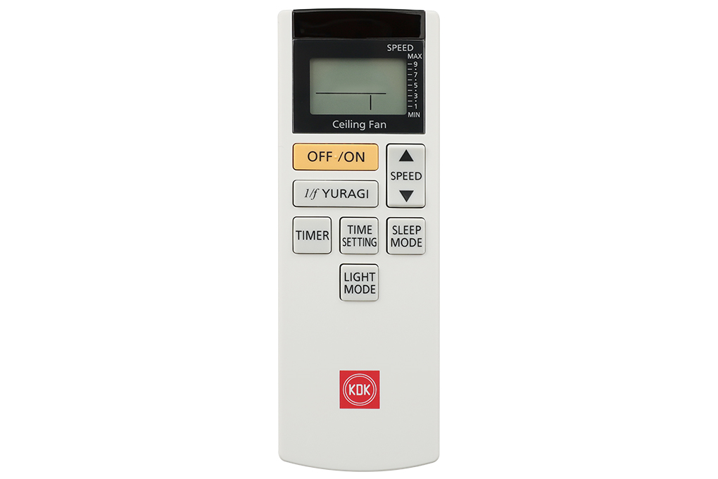 Quạt trần KDK 5 cánh DC inverter U60FW(SIL) 37W Màu Bạc