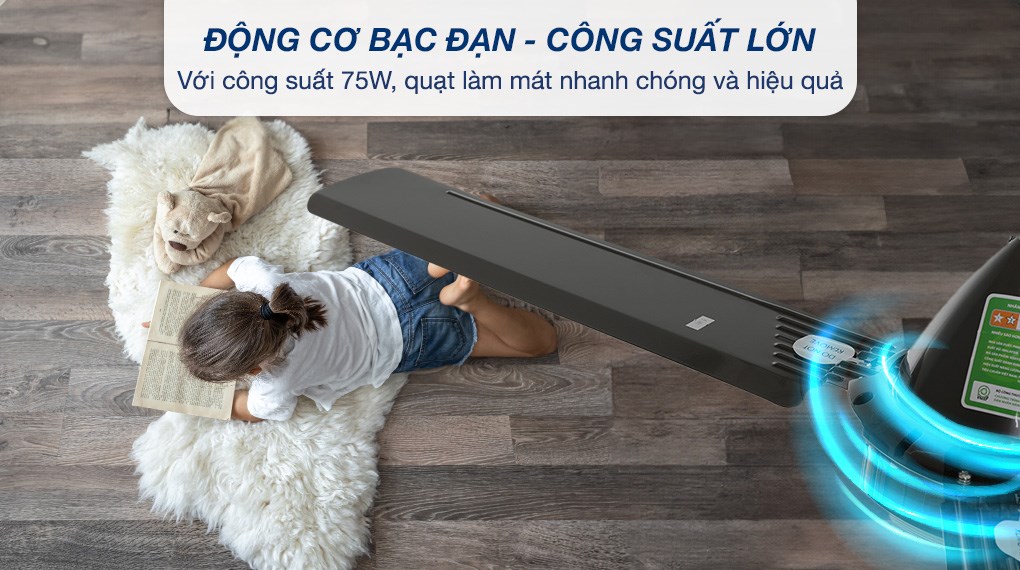 Quạt trần KDK 3 cánh N56YG(BB) 75W