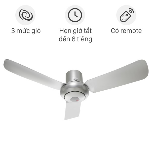 Quạt Trần Kdk 3 Cánh M11Su(Sil) 54W