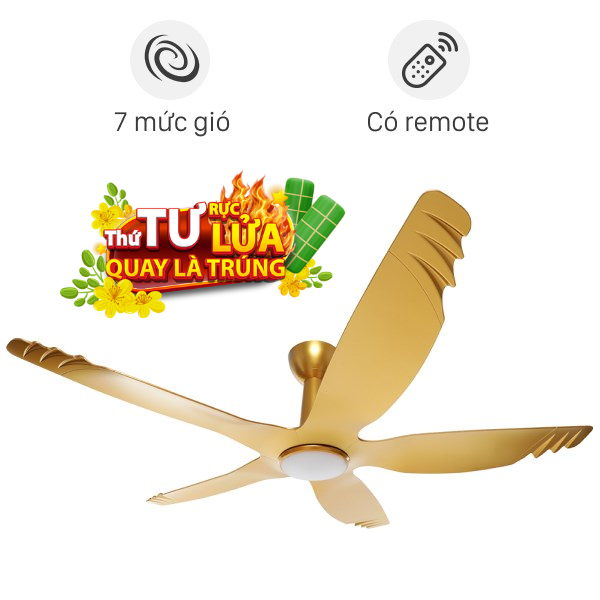 Quạt trần AC 5 cánh DC inverter ACF04D605 50W